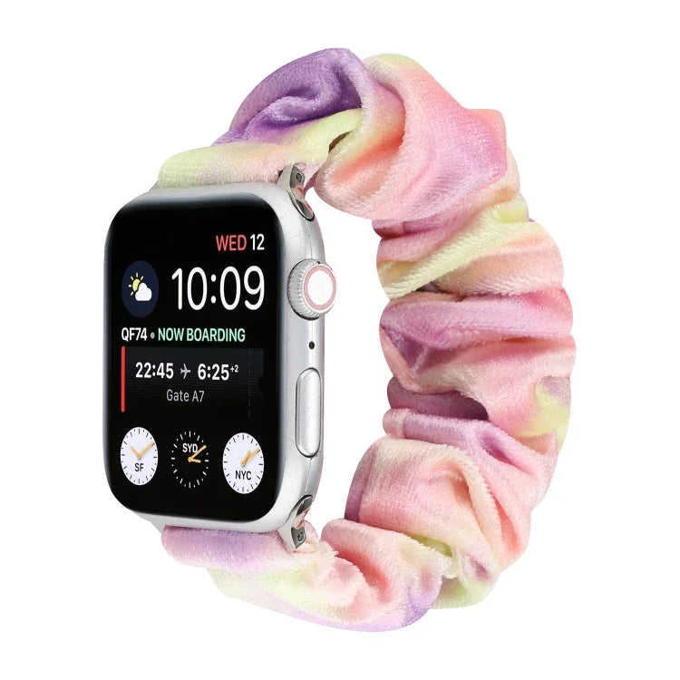 Bracelet de rechange en flanelle pour Apple Watch Ultra 49 mm / Series 8 et 7 45 mm / SE 2 et 6 et SE et 5 et 4 44 mm / 3 et 2 et 1 42 mm, pour Apple Watch Series 7 45 mm / 6 et SE et 5 et 4 44 mm / 3 et 2 et 1 42 mm
