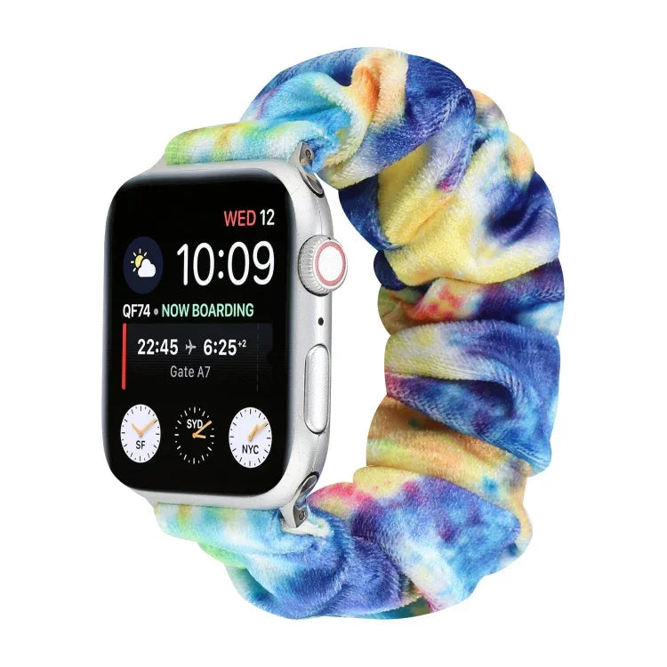 Bracelet de rechange en flanelle pour Apple Watch Ultra 49 mm / Series 8 et 7 45 mm / SE 2 et 6 et SE et 5 et 4 44 mm / 3 et 2 et 1 42 mm, pour Apple Watch Series 7 45 mm / 6 et SE et 5 et 4 44 mm / 3 et 2 et 1 42 mm