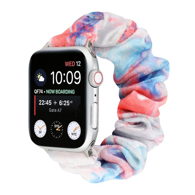 Bracelet de rechange en flanelle pour Apple Watch Ultra 49 mm / Series 8 et 7 45 mm / SE 2 et 6 et SE et 5 et 4 44 mm / 3 et 2 et 1 42 mm, pour Apple Watch Series 7 45 mm / 6 et SE et 5 et 4 44 mm / 3 et 2 et 1 42 mm