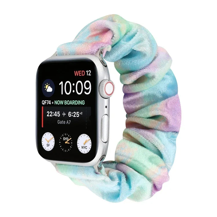 Bracelet de rechange en flanelle pour Apple Watch Ultra 49 mm / Series 8 et 7 45 mm / SE 2 et 6 et SE et 5 et 4 44 mm / 3 et 2 et 1 42 mm, pour Apple Watch Series 7 45 mm / 6 et SE et 5 et 4 44 mm / 3 et 2 et 1 42 mm