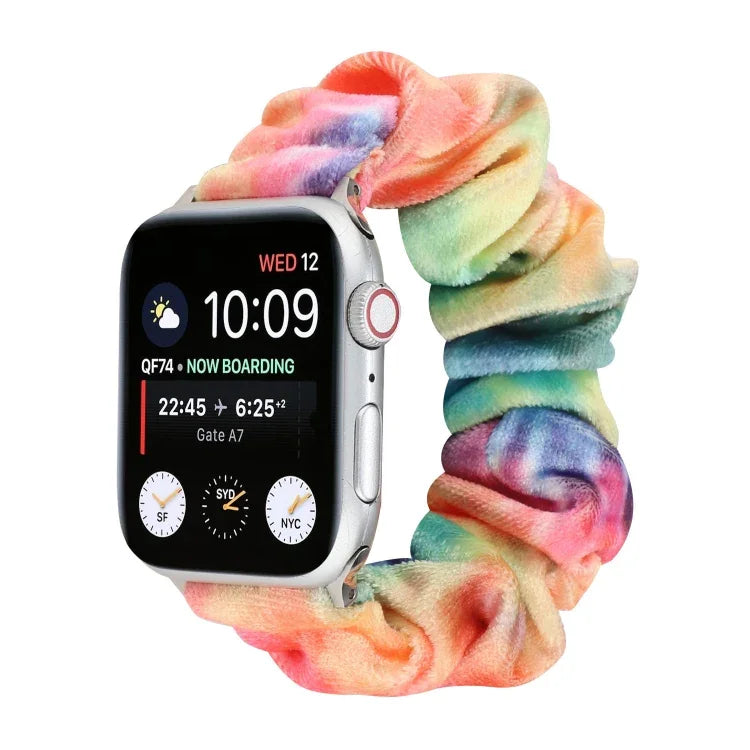 Bracelet de rechange en flanelle pour Apple Watch Ultra 49 mm / Series 8 et 7 45 mm / SE 2 et 6 et SE et 5 et 4 44 mm / 3 et 2 et 1 42 mm, pour Apple Watch Series 7 45 mm / 6 et SE et 5 et 4 44 mm / 3 et 2 et 1 42 mm