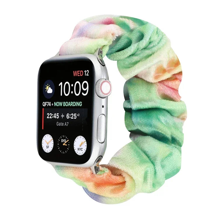 Bracelet de rechange en flanelle pour Apple Watch Ultra 49 mm / Series 8 et 7 45 mm / SE 2 et 6 et SE et 5 et 4 44 mm / 3 et 2 et 1 42 mm, pour Apple Watch Series 7 45 mm / 6 et SE et 5 et 4 44 mm / 3 et 2 et 1 42 mm