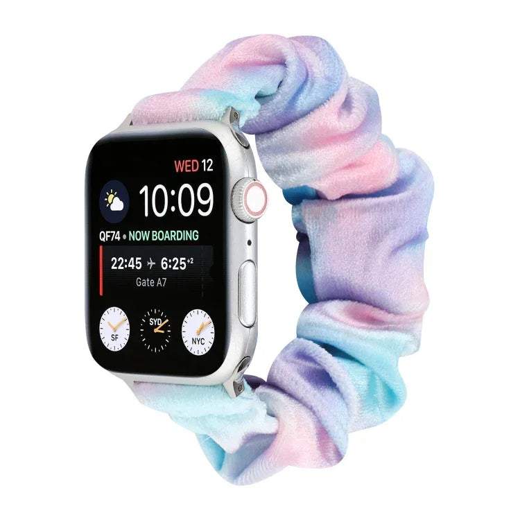Bracelet de rechange en flanelle pour Apple Watch Ultra 49 mm / Series 8 et 7 45 mm / SE 2 et 6 et SE et 5 et 4 44 mm / 3 et 2 et 1 42 mm, pour Apple Watch Series 7 45 mm / 6 et SE et 5 et 4 44 mm / 3 et 2 et 1 42 mm
