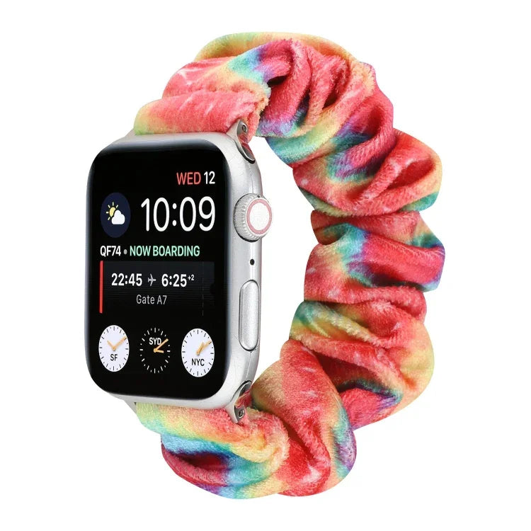 Bracelet de rechange en flanelle pour Apple Watch Ultra 49 mm / Series 8 et 7 45 mm / SE 2 et 6 et SE et 5 et 4 44 mm / 3 et 2 et 1 42 mm, pour Apple Watch Series 7 45 mm / 6 et SE et 5 et 4 44 mm / 3 et 2 et 1 42 mm