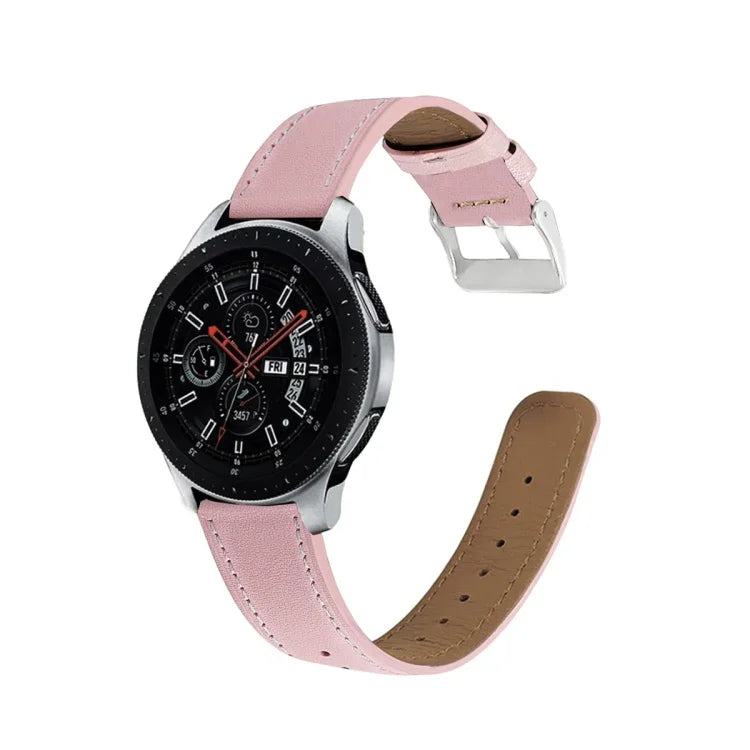 Bracelet de rechange en cuir véritable avec queue ronde pour Samsung Galaxy Watch Active / Active 2 40mm / Active 2 44mm, pour Samsung Galaxy Watch Active