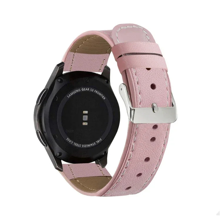 Bracelet de rechange en cuir véritable avec queue ronde pour Samsung Galaxy Watch Active / Active 2 40mm / Active 2 44mm, pour Samsung Galaxy Watch Active