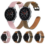 Bracelet de rechange en cuir véritable avec queue ronde pour Samsung Galaxy Watch Active / Active 2 40mm / Active 2 44mm, pour Samsung Galaxy Watch Active