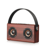 Enceinte Bluetooth portable en bois D10 Bluetooth 4.2, D10 (texture bois rouge)