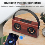 Enceinte Bluetooth portable en bois D10 Bluetooth 4.2, D10 (texture bois rouge)
