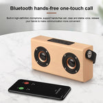 Enceinte Bluetooth portable en bois D10 Bluetooth 4.2, D10 (texture bois rouge)