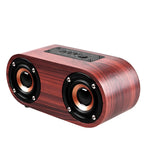 Enceinte Bluetooth classique à double corne en bois Q8 Bluetooth 4.2, Q8 (texture bois rouge), Q8 (texture noyer)