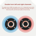 Enceinte Bluetooth classique à double corne en bois Q8 Bluetooth 4.2, Q8 (texture bois rouge), Q8 (texture noyer)