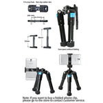 Trépied de bureau multifonctionnel BEXIN MS15 pour appareil photo, retardateur et téléphone portable