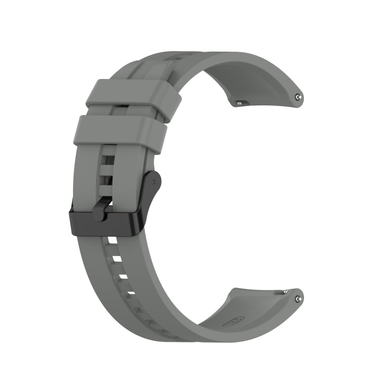 For Huawei Watch GT 2 Pro Silicone Replacement Strap Watchband with Black Steel Buckle