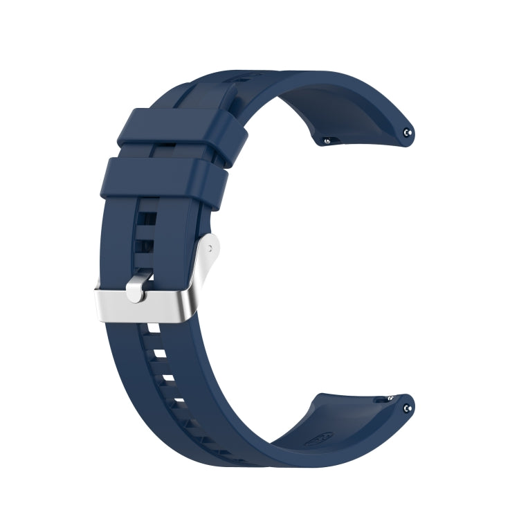 Silicone Replacement Strap Watchband with Silver Steel Buckle, For Xiaomi Watch Color Sport, For TicWatch Pro 3