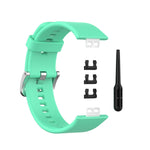 For Huawei Watch Fit Silicone Replacement Wrist Strap Watchband with Stainless Steel Buckle