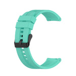 For Huawei Watch GT 2 42mm Silicone Replacement Wrist Strap Watchband, with Black Buckle, with Silver Buckle