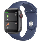 Montre connectée H55Pro avec écran TFT 1,4 pouce, Bluetooth, suivi du sommeil, de la fréquence cardiaque et de la pression artérielle, bracelet en silicone.