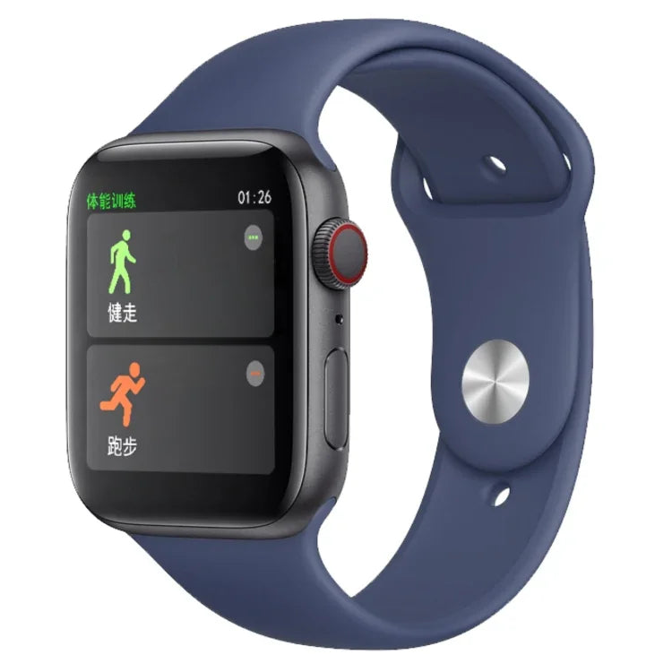Montre connectée H55Pro avec écran TFT 1,4 pouce, Bluetooth, suivi du sommeil, de la fréquence cardiaque et de la pression artérielle, bracelet en silicone.