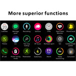 Montre connectée H55Pro avec écran TFT 1,4 pouce, Bluetooth, suivi du sommeil, de la fréquence cardiaque et de la pression artérielle, bracelet en silicone.