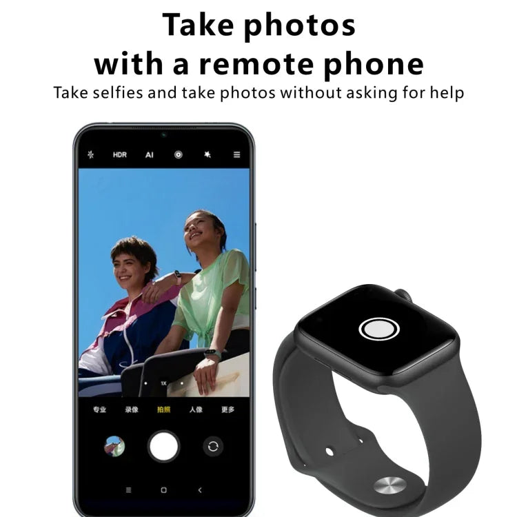 Montre connectée H55Pro avec écran TFT 1,4 pouce, Bluetooth, suivi du sommeil, de la fréquence cardiaque et de la pression artérielle, bracelet en silicone.