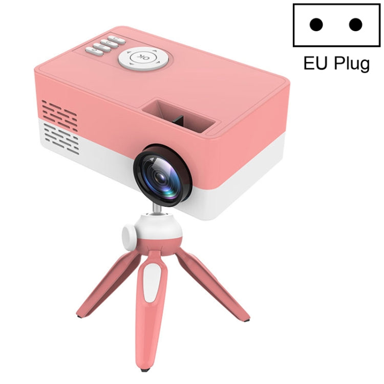 Mini-projecteur LED domestique HD 1920 x 1080P J15 avec support trépied, compatible AV / HDMI x 1 / USB x 1 / TF x 1, prise UE, prise US, prise UK, prise AU