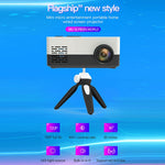 Mini-projecteur LED domestique HD 1920 x 1080P J15 avec support trépied, compatible AV / HDMI x 1 / USB x 1 / TF x 1, prise UE, prise US, prise UK, prise AU
