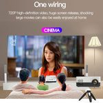 Mini-projecteur LED domestique HD 1920 x 1080P J15 avec support trépied, compatible AV / HDMI x 1 / USB x 1 / TF x 1, prise UE, prise US, prise UK, prise AU
