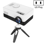 Mini-projecteur LED domestique HD 1920 x 1080P J15 avec support trépied, compatible AV / HDMI x 1 / USB x 1 / TF x 1, prise UE, prise US, prise UK, prise AU
