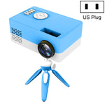Mini-projecteur LED domestique HD 1920 x 1080P J15 avec support trépied, compatible AV / HDMI x 1 / USB x 1 / TF x 1, prise UE, prise US, prise UK, prise AU
