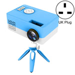 Mini-projecteur LED domestique HD 1920 x 1080P J15 avec support trépied, compatible AV / HDMI x 1 / USB x 1 / TF x 1, prise UE, prise US, prise UK, prise AU