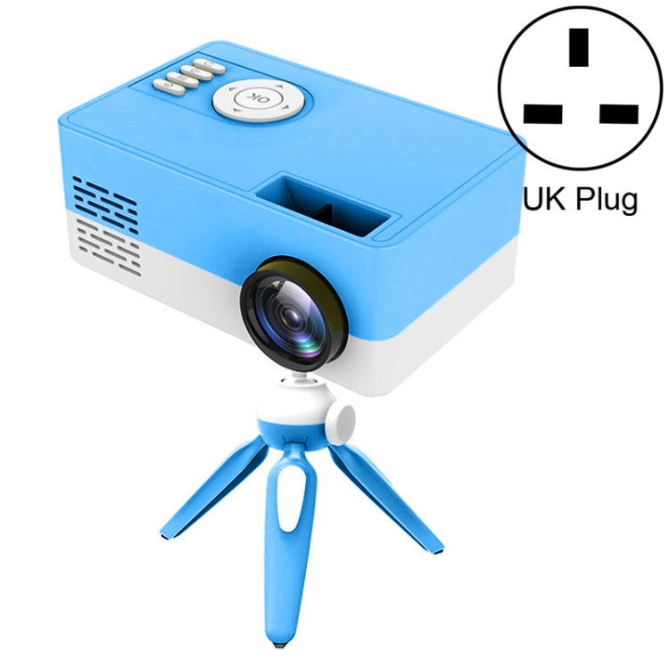 Mini-projecteur LED domestique HD 1920 x 1080P J15 avec support trépied, compatible AV / HDMI x 1 / USB x 1 / TF x 1, prise UE, prise US, prise UK, prise AU