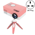Mini-projecteur LED domestique HD 1920 x 1080P J15 avec support trépied, compatible AV / HDMI x 1 / USB x 1 / TF x 1, prise UE, prise US, prise UK, prise AU
