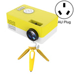 Mini-projecteur LED domestique HD 1920 x 1080P J15 avec support trépied, compatible AV / HDMI x 1 / USB x 1 / TF x 1, prise UE, prise US, prise UK, prise AU