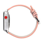 Bracelets de rechange en cuir de la série Plum pour Apple Watch Series 6 & SE & 5 & 4 40mm / 3 & 2 & 1 38mm, pour Apple Watch Series 8&7 41mm / SE 2&6&SE&5&4 40mm / 3&2&1 38mm, pour Apple Watch Series 7 41mm / 6 & SE & 5 & 4 40mm / 3 & 2 & 1 38mm