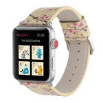 Bracelets de rechange en cuir de la série Plum pour Apple Watch Series 6 & SE & 5 & 4 40mm / 3 & 2 & 1 38mm, pour Apple Watch Series 8&7 41mm / SE 2&6&SE&5&4 40mm / 3&2&1 38mm, pour Apple Watch Series 7 41mm / 6 & SE & 5 & 4 40mm / 3 & 2 & 1 38mm