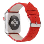 Frosted Genuine Leather Watchband For Apple Watch Series 6 & SE & 5 & 4 40mm / 3 & 2 & 1 38mm, For Apple Watch Series 7 41mm / 6 & SE & 5 & 4 40mm / 3 & 2 & 1 38mm