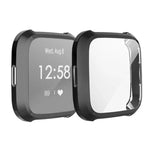 Étui de protection intégral en TPU plaqué pour montre connectée Fitbit Versa Lite