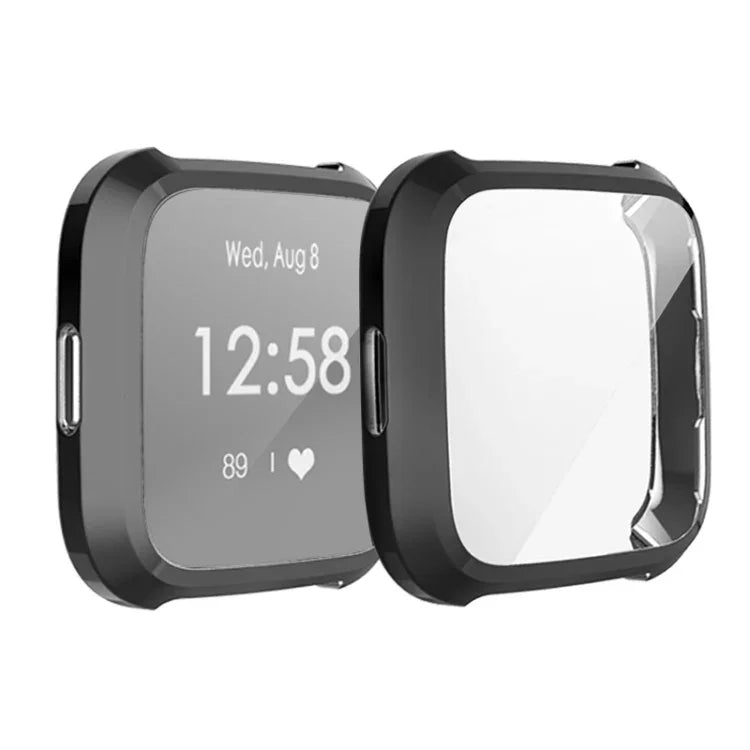 Étui de protection intégral en TPU plaqué pour montre connectée Fitbit Versa Lite