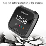 Étui de protection intégral en TPU plaqué pour montre connectée Fitbit Versa Lite