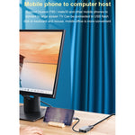 Adaptateur convertisseur 2 en 1 Type-C / USB-C vers HDMI + VGA HW-6002, HW-6002