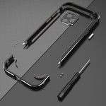 Aurora Series Lens Protector + Metal Frame Protective Case, For iPhone 12 Pro