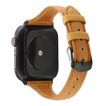 Bracelet en cuir véritable texturé Crazy Horse, pour Apple Watch Series 7 41mm / 6 & SE & 5 & 4 40mm / 3 & 2 & 1 38mm, pour Apple Watch Series 8&7 41mm / SE 2&6&SE&5&4 40mm / 3&2&1 38mm