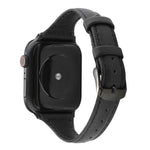Bracelet en cuir véritable texturé Crazy Horse, pour Apple Watch Series 7 41mm / 6 & SE & 5 & 4 40mm / 3 & 2 & 1 38mm, pour Apple Watch Series 8&7 41mm / SE 2&6&SE&5&4 40mm / 3&2&1 38mm