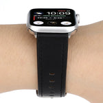 Bracelet en cuir véritable à boucle de style moderne, pour Apple Watch Series 7 41mm / 6 & SE & 5 & 4 40mm / 3 & 2 & 1 38mm, pour Apple Watch Series 7 45mm / 6 & SE & 5 & 4 44mm / 3 & 2 & 1 42mm