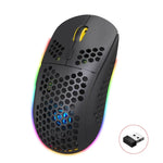 Souris Gamer Sans Fil HXSJ T90 RGB Trois Modes