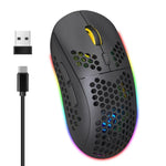 Souris Gamer Sans Fil HXSJ T90 RGB Trois Modes