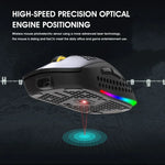 Souris Gamer Sans Fil HXSJ T90 RGB Trois Modes