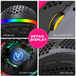 Souris Gamer Sans Fil HXSJ T90 RGB Trois Modes