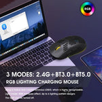 Souris Gamer Sans Fil HXSJ T90 RGB Trois Modes